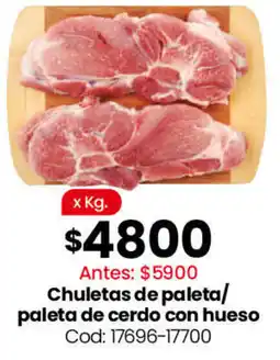 Coto Chuletas de paleta/ paleta de cerdo con hueso oferta