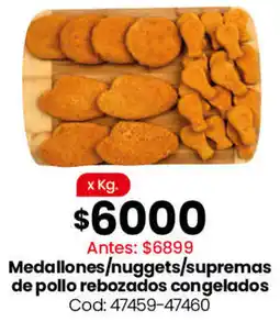 Coto Medallones/nuggets/supremas de pollo rebozados congelados oferta