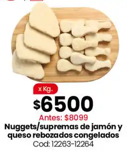 Coto Nuggets/supremas de jamón y queso rebozados congelados oferta