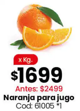 Coto Naranja para jugo oferta