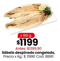 Coto Sábalo despinado congelado oferta