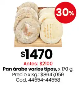 Coto Pan árabe varios tipos oferta