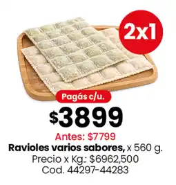 Coto Ravioles varios sabores oferta