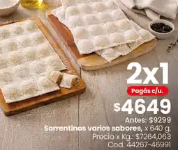 Coto Sorrentinos varios sabores oferta