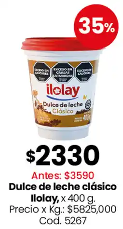 Coto Ilolay dulce de leche clásico oferta
