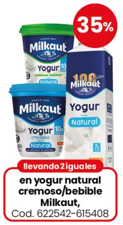 Coto Milkaut en yogur natural cremoso/bebible oferta