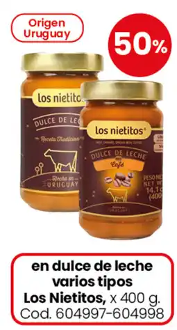 Coto Los nietitos en dulce de leche varios tipos oferta