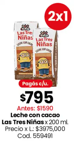 Coto Las tres niñas leche con cacao oferta