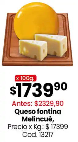 Coto Melincué queso fontina oferta