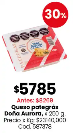 Coto Doña aurora queso pategrás oferta