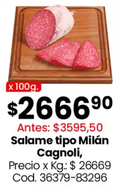 Coto Cagnoli salame tipo milán oferta