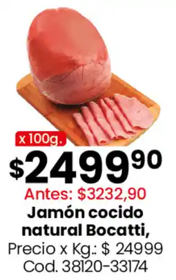 Coto Bocatti jamón cocido natural oferta