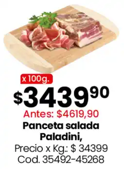 Coto Paladini panceta salada oferta