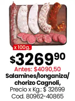 Coto Cagnoli salamines/longaniza/ chorizo oferta