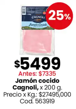 Coto Cagnoli jamón cocido oferta