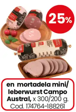 Coto Campo austral en mortadela mini/ leberwurst oferta