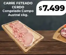Supermayorista Vital Carre feteado cerdo congelado campo austral oferta