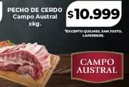 Supermayorista Vital Campo austral pecho de cerdo oferta