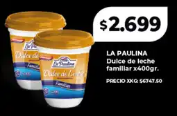 Supermayorista Vital La paulina dulce de leche familiar oferta