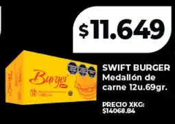 Supermayorista Vital Swift burger medallón de carne oferta