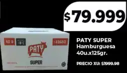 Supermayorista Vital Paty super hamburguesa oferta