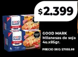 Supermayorista Vital Good mark milanesas de soja oferta