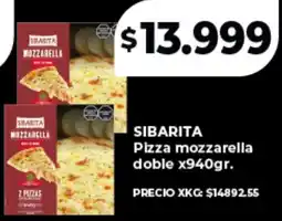 Supermayorista Vital Sibarita pizza mozzarella doble oferta