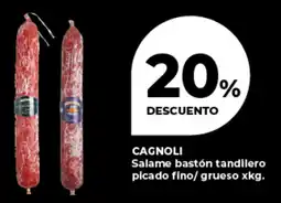 Supermayorista Vital Cagnoli salame bastón tandilero picado fino/ grueso oferta