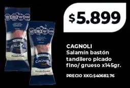 Supermayorista Vital Cagnoli salamín bastón tandilero picado fino/grueso oferta