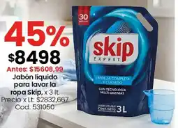 Coto Skip jabón líquido para lavar la ropa oferta