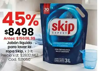 Skip jabón líquido para lavar la ropa