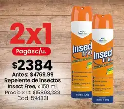 Coto Insect free repelente de insectos oferta
