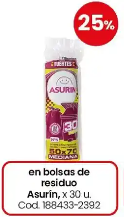 Coto Asurín en bolsas de residuo oferta