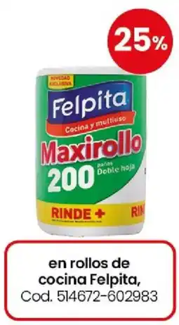 Coto Felpita en rollos de cocina oferta