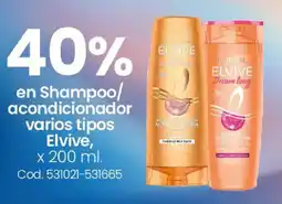 Coto Elvive en shampoo/ acondicionador varios tipos oferta