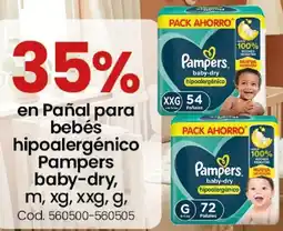 Coto Pampers baby-dry en pañal para bebés hipoalergénico oferta