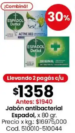 Coto Espadol jabón antibacterial oferta