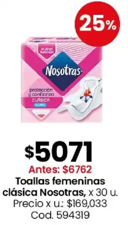 Coto Nosotras toallas femeninas clásica oferta