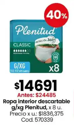 Coto Plenitud ropa interior descartable oferta