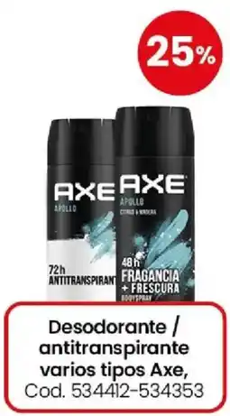 Coto Axe desodorante / antitranspirante varios tipos oferta