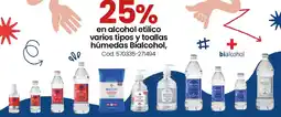 Coto Bíalcohol en alcohol etílico varios tipos y toallas húmedas oferta
