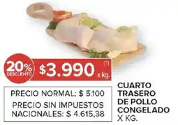 Carrefour Market Cuarto trasero de pollo congelado oferta
