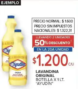 Carrefour Market Ayudín lavandina original botella oferta