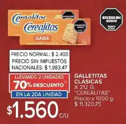 Carrefour Market Cerealitas galletitas clásicas oferta