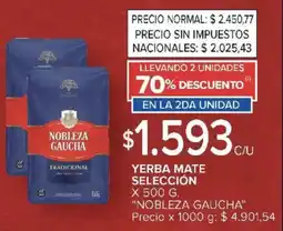 Carrefour Market Nobleza gaucha yerba mate selección oferta
