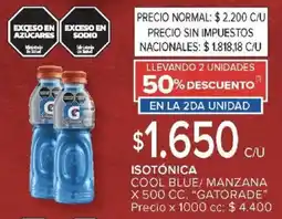 Carrefour Market Gatorade isotónica cool blue/ manzana oferta