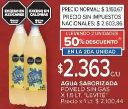 Carrefour Market Levité agua saborizada pomelo sin gas oferta