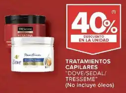 Carrefour Market Dove/sedal/tressemé tratamientos capilares oferta