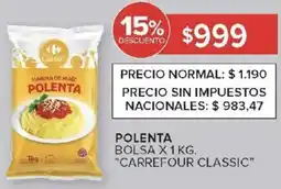 Carrefour Market Carrefour classic polenta bolsa oferta
