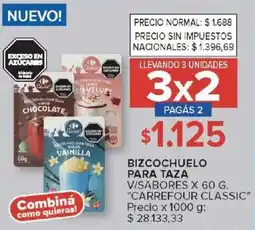 Carrefour Market Carrefour classic bizcochuelo para taza v/sabores oferta